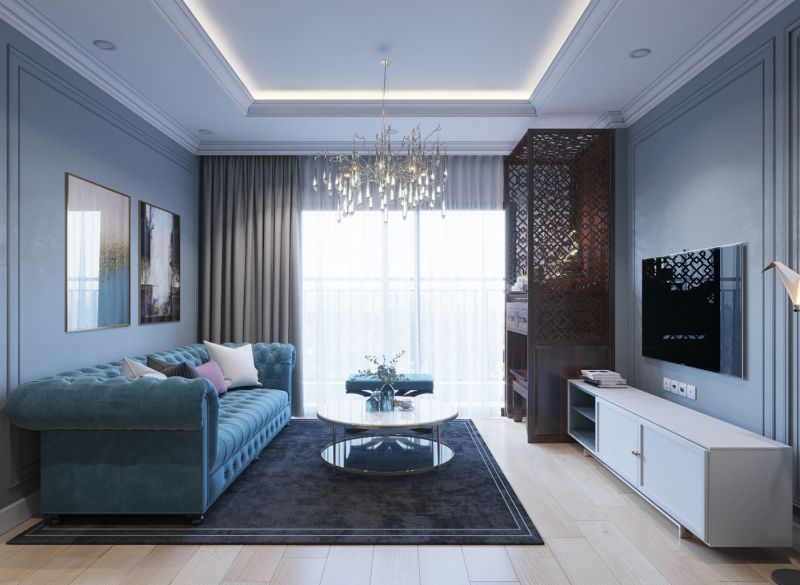 THIẾT KẾ THI CÔNG NỘI THẤT CĂN HỘ- TÂN CỔ ĐIỂN - SAIGON PEARL