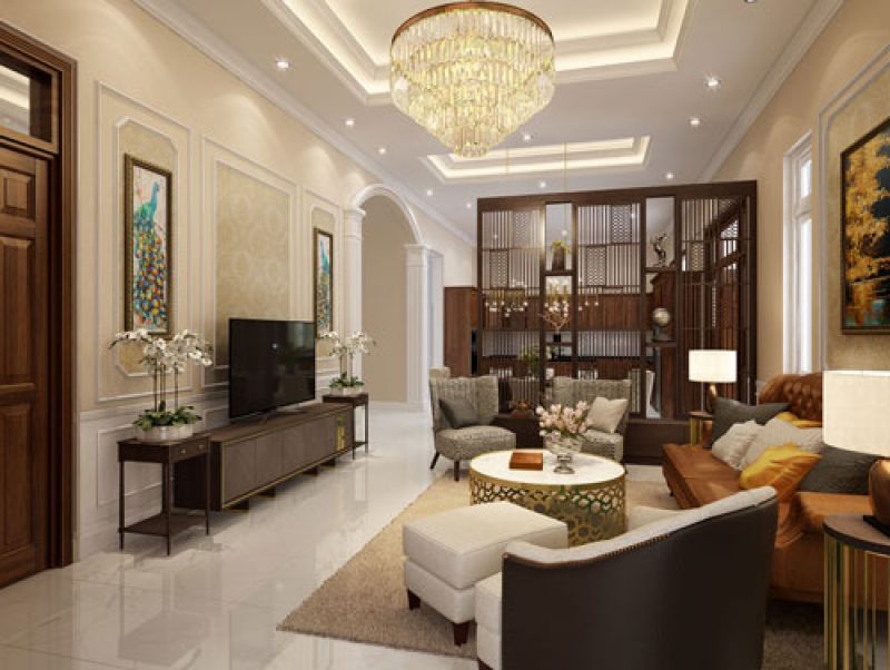 THIẾT KẾ NỘI THẤT -  BIỆT THỰ TÂN CỔ ĐIỂN - TÂY NINH