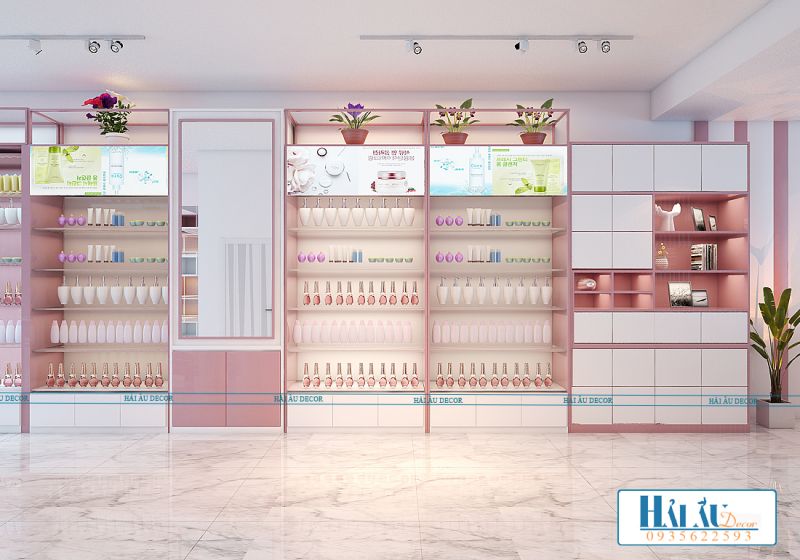 THIẾT KẾ NỘI THẤT -  SHOP MỸ PHẨM